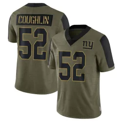 Carter Coughlin Youth New York Giants Nike Color Rush Jersey - Legend White