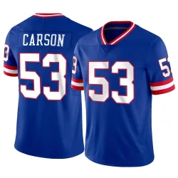 Men's Mitchell & Ness Harry Carson Royal New York Giants Retired Player  Legacy Replica Jersey