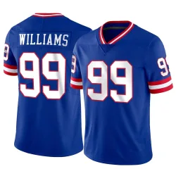 Leonard Williams Men's Nike Royal New York Giants Custom Game Jersey Size: 4XL