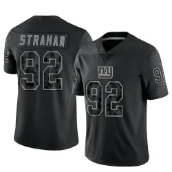 Nike Giants 92 Michael Strahan White Color Rush Limited Men Jersey