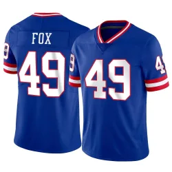 Men's New York Giants Tomon Fox Nike Royal Game Player Jersey