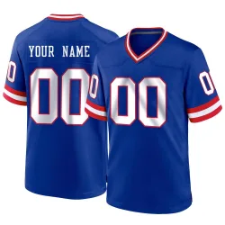 NEW YORK GIANTS 1980's Throwback Home NFL Jersey Customized